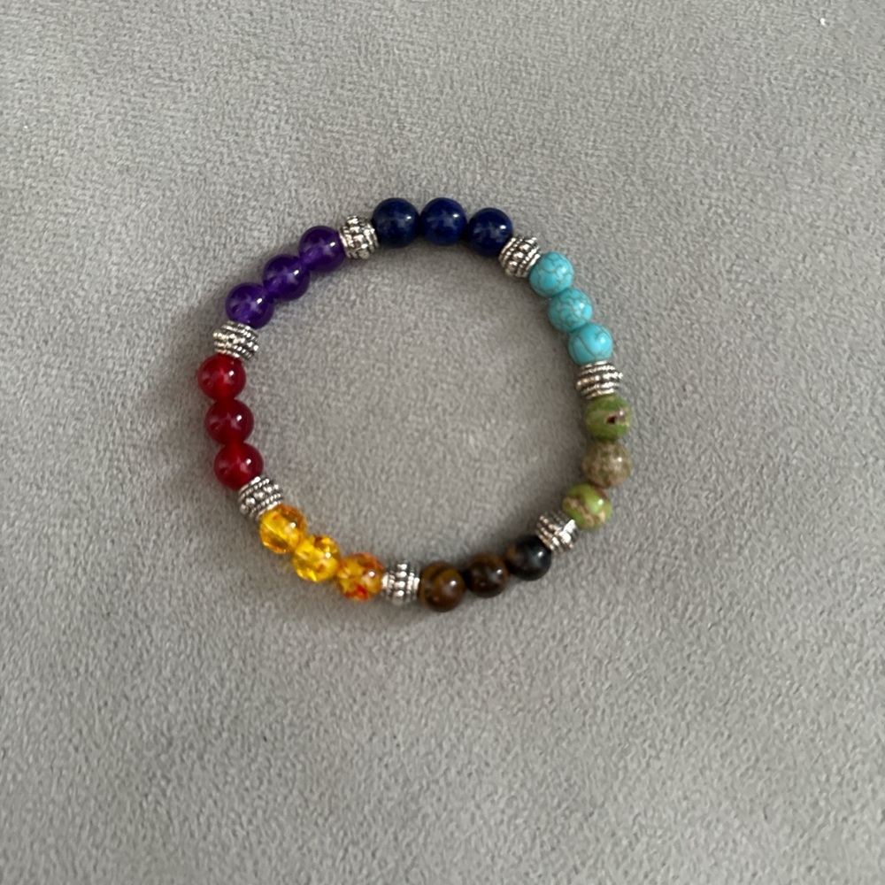 Colorful Chakra Beaded Bracelet